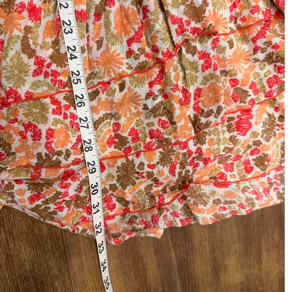 Poupette St. Barth Betty Ruffled Floral Mini Dress Size Large - Picture 7 of 8